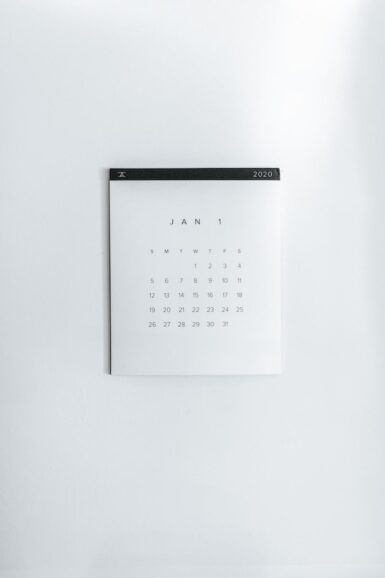 white calendar