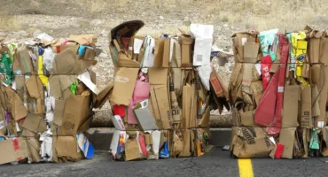 brown cardboard boxes on gray asphalt road during daytime
